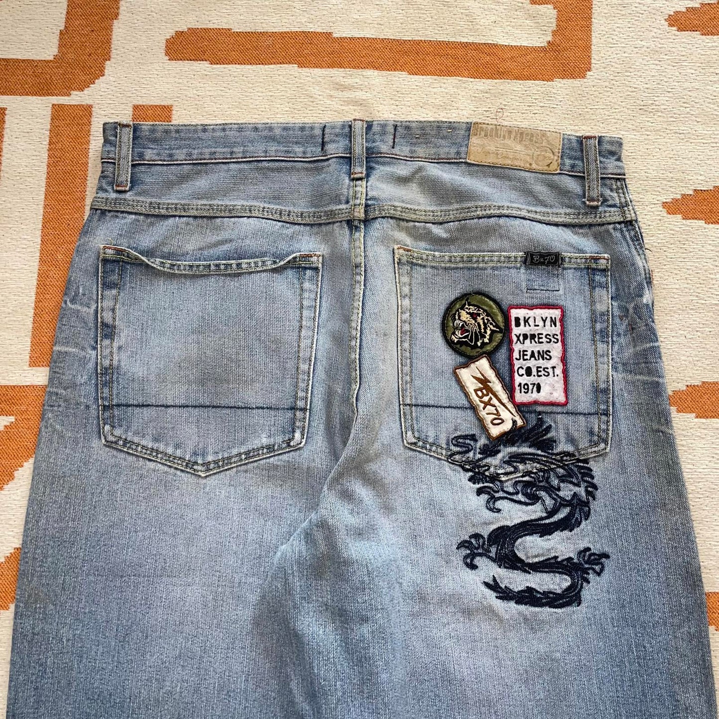 Brooklyn Xpress 90s Baggy Dragon Jeans 36x34