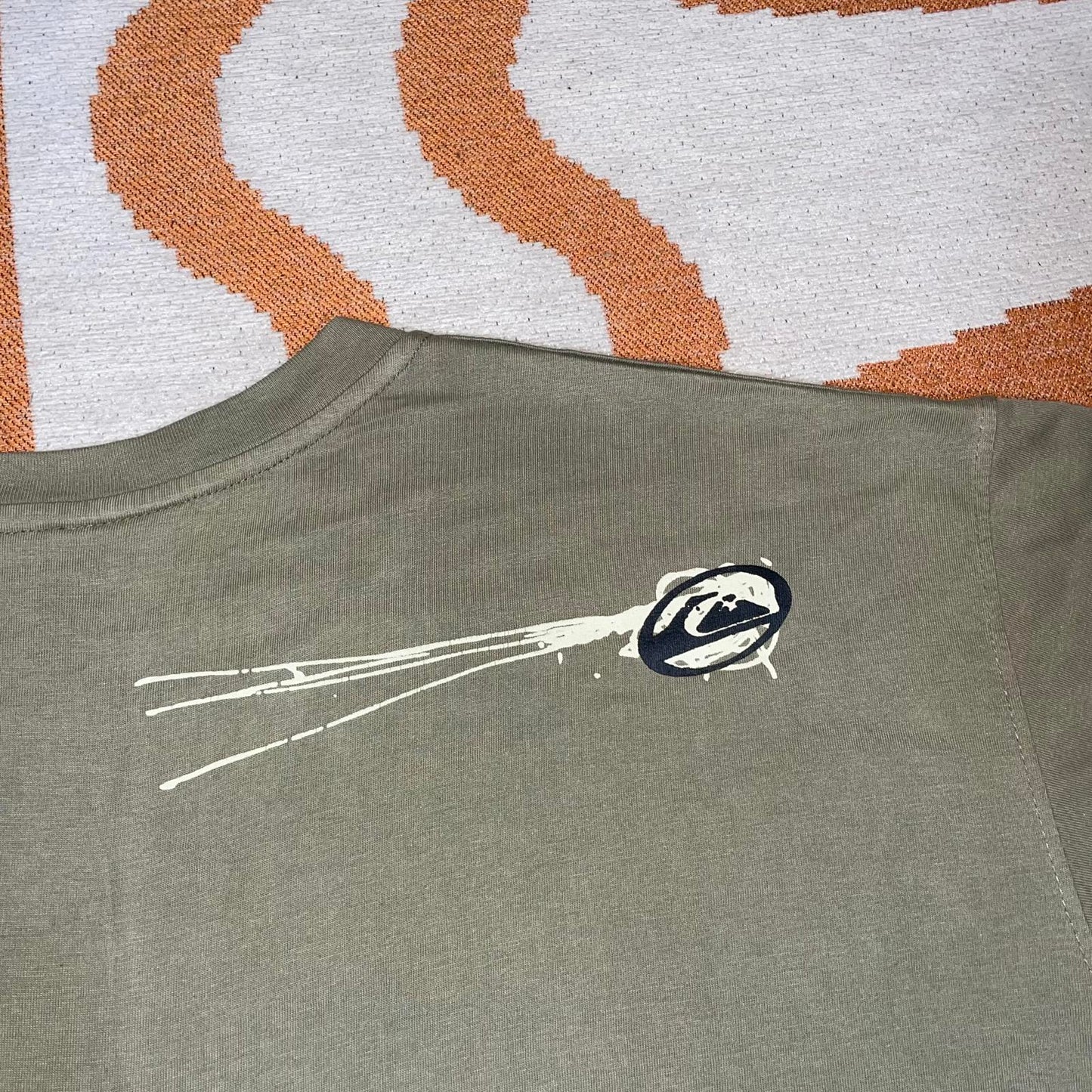 Quiksilver 90s Graphic Signature Beige T-Shirt XXL