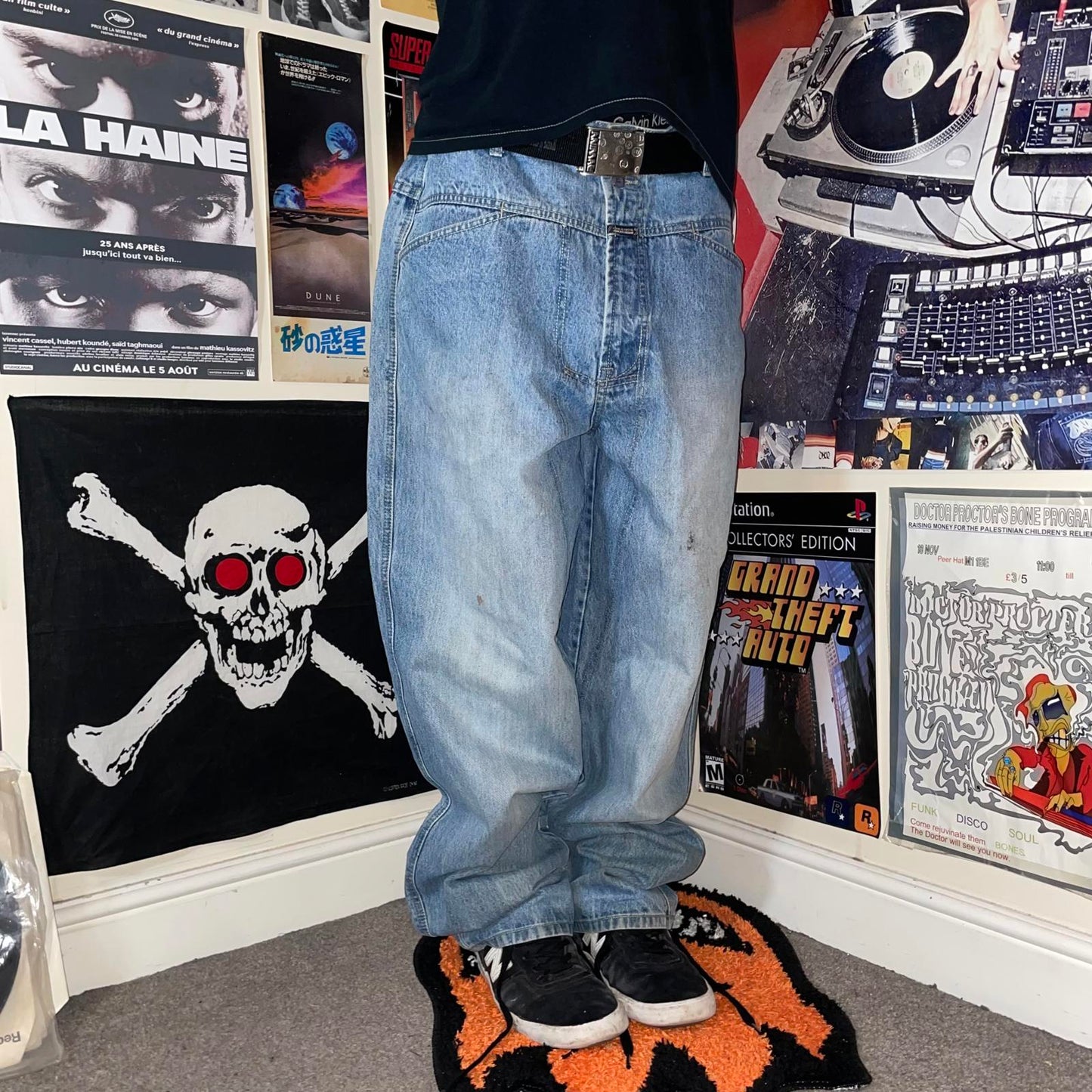 Marithé + Francois Girbaud 00s Embroidered Jeans 34x32