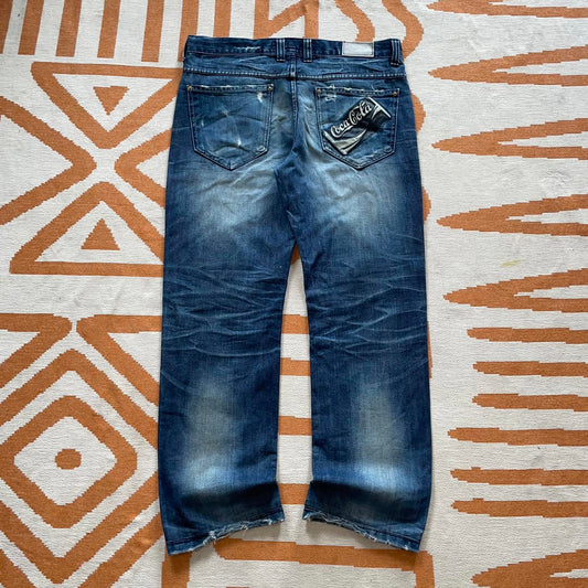 Kello 90s Coca Cola Print Jeans 34x30