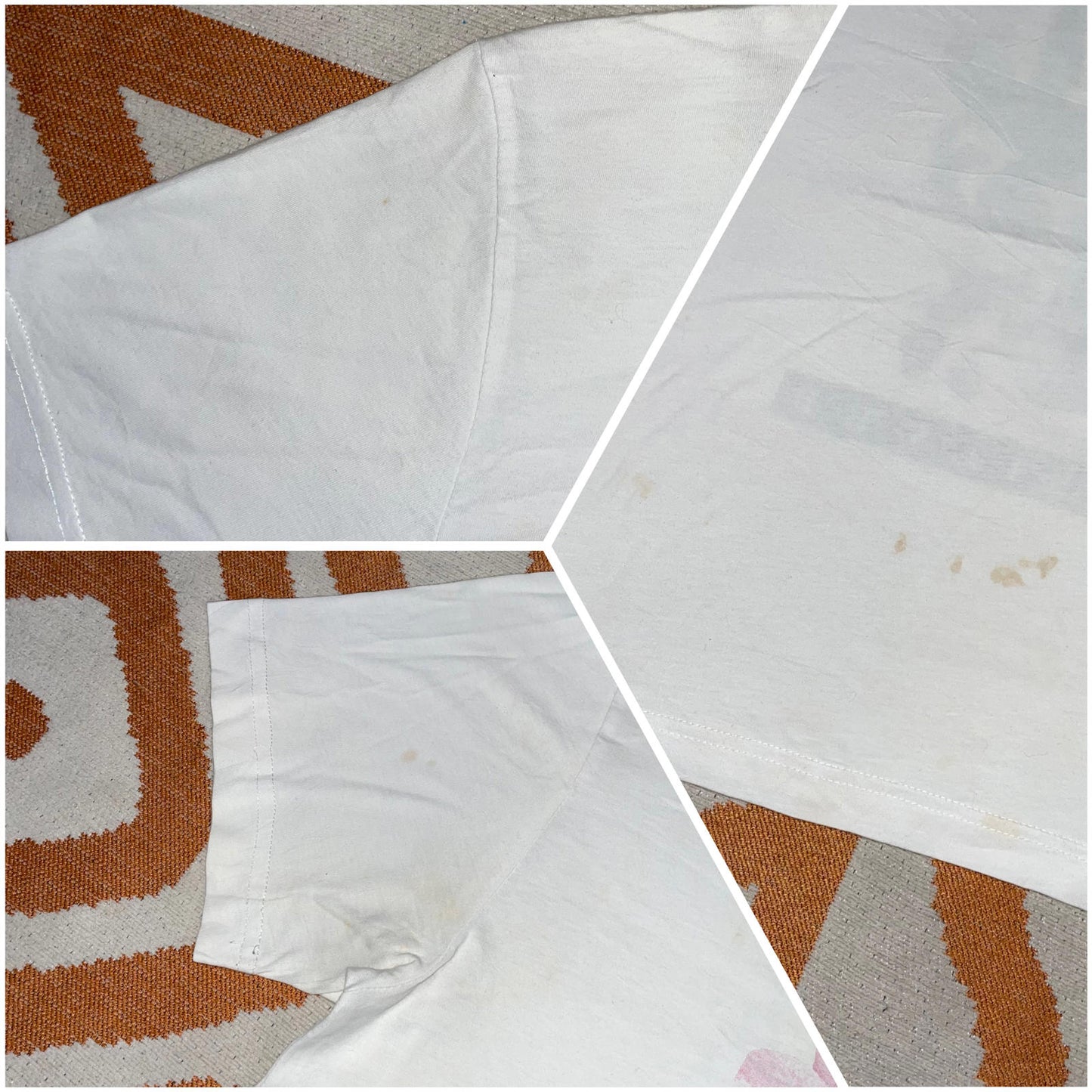 Quiksilver 00s Collage Art Graphic T-Shirt XL