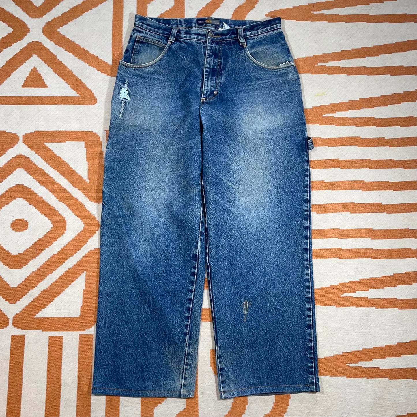 Southpole Embroidered ‘Sumo’ Denim Blue Jeans 34x32