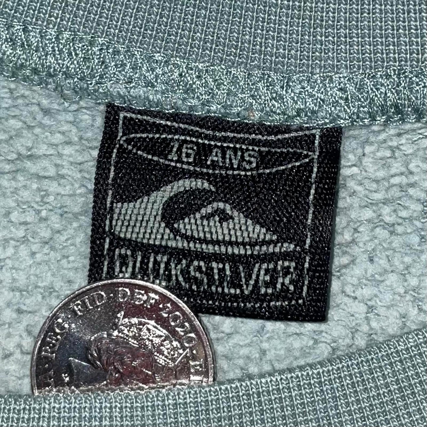 Quiksilver 90s Print Wave Sweatshirt 16/M