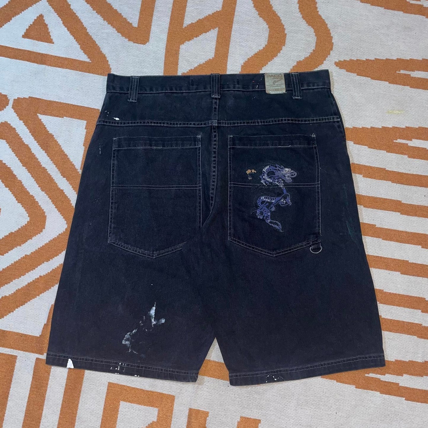 Paco 90s Printed Dragon Jorts 38x12