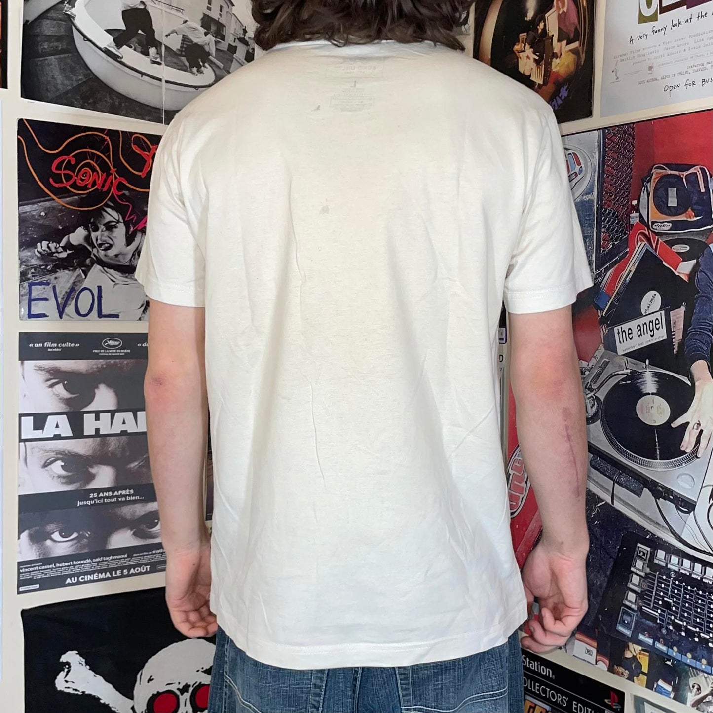 Ecko Unltd. 00s Rhino Print Cream/Gold T-Shirt L