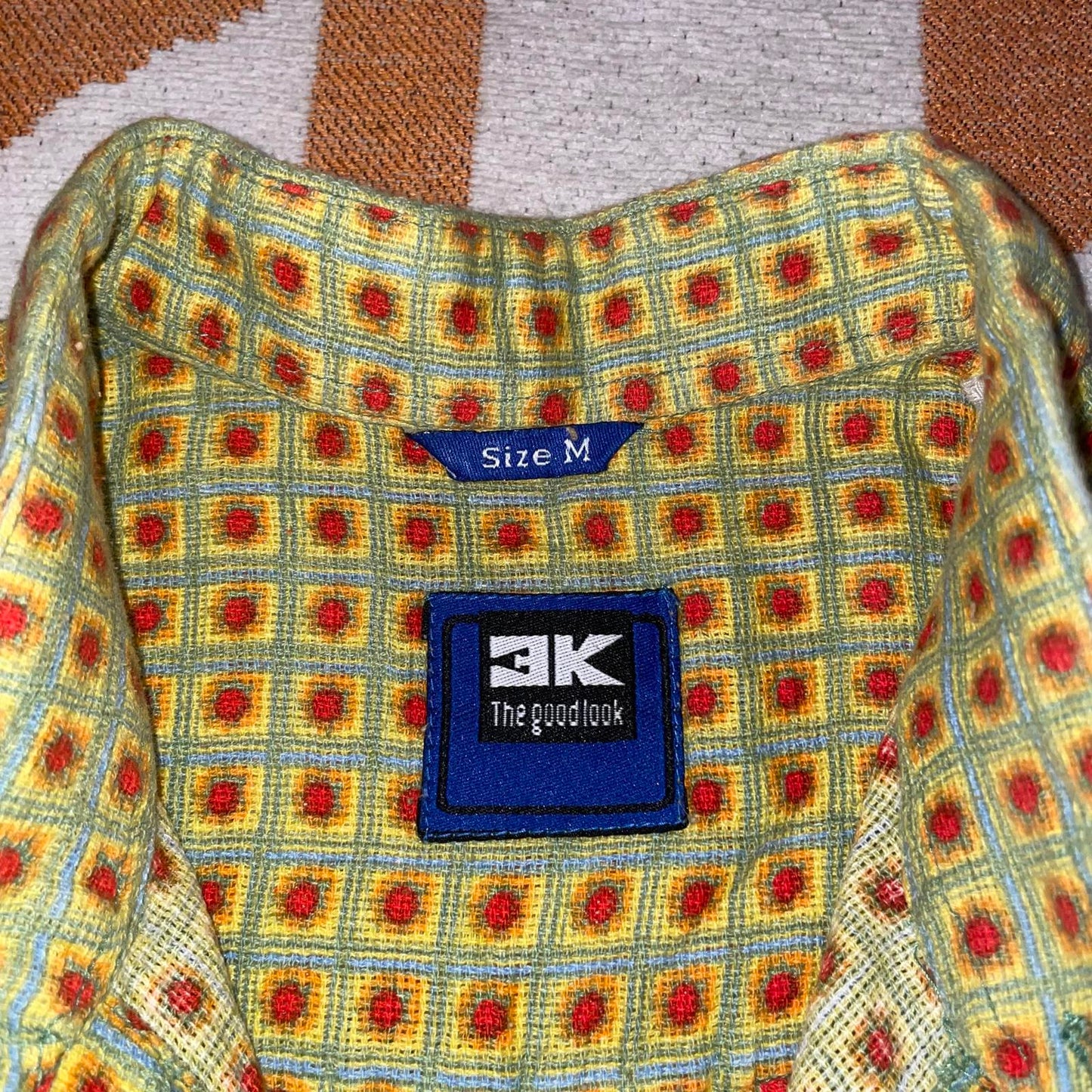 3K 00s Patterned Button Shirt M