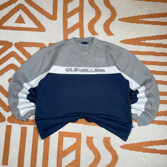 Quiksilver 90s Panelled Embroidered Sweatshirt L