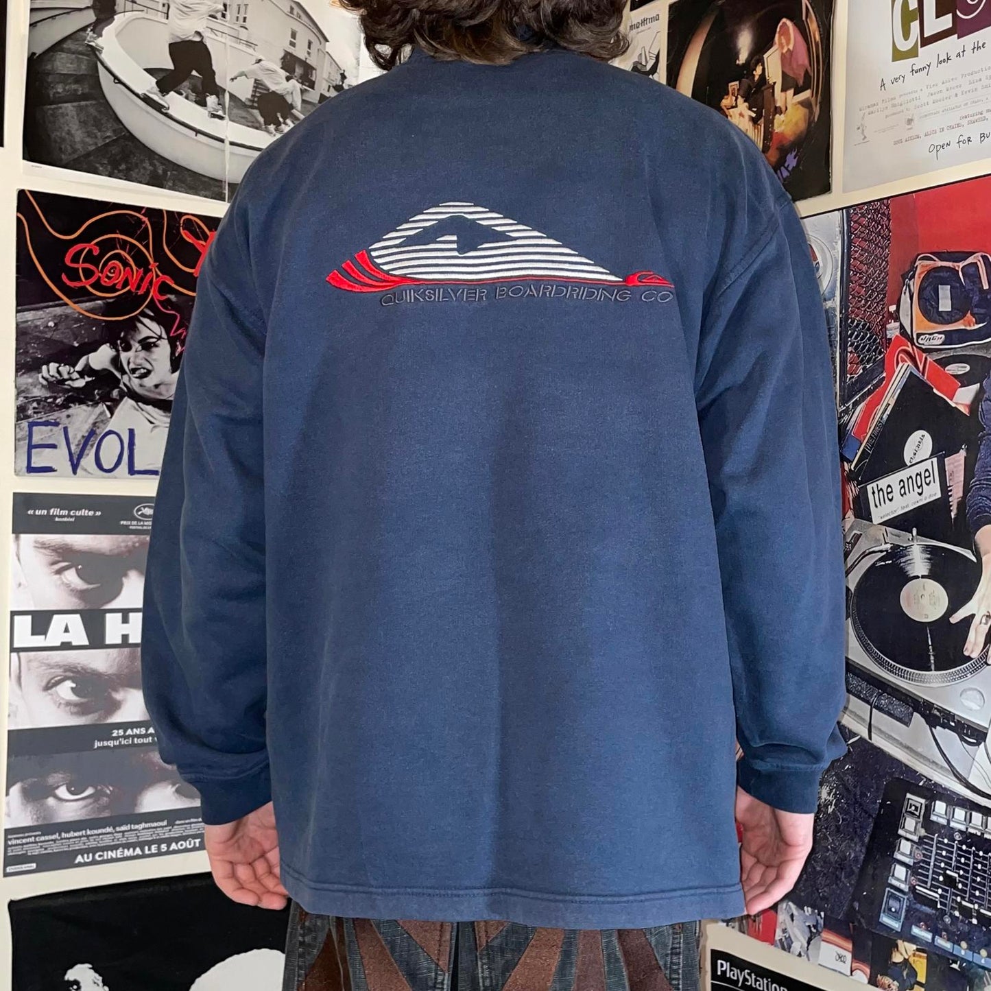 Quiksilver 90s Embroidered Logo Sweatshirt XXL