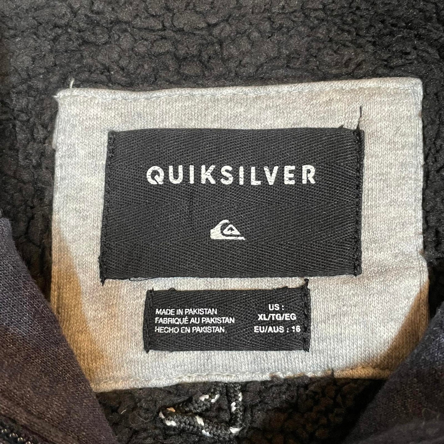 Quiksilver 10s Surf Print Zip Hoodie XL/16