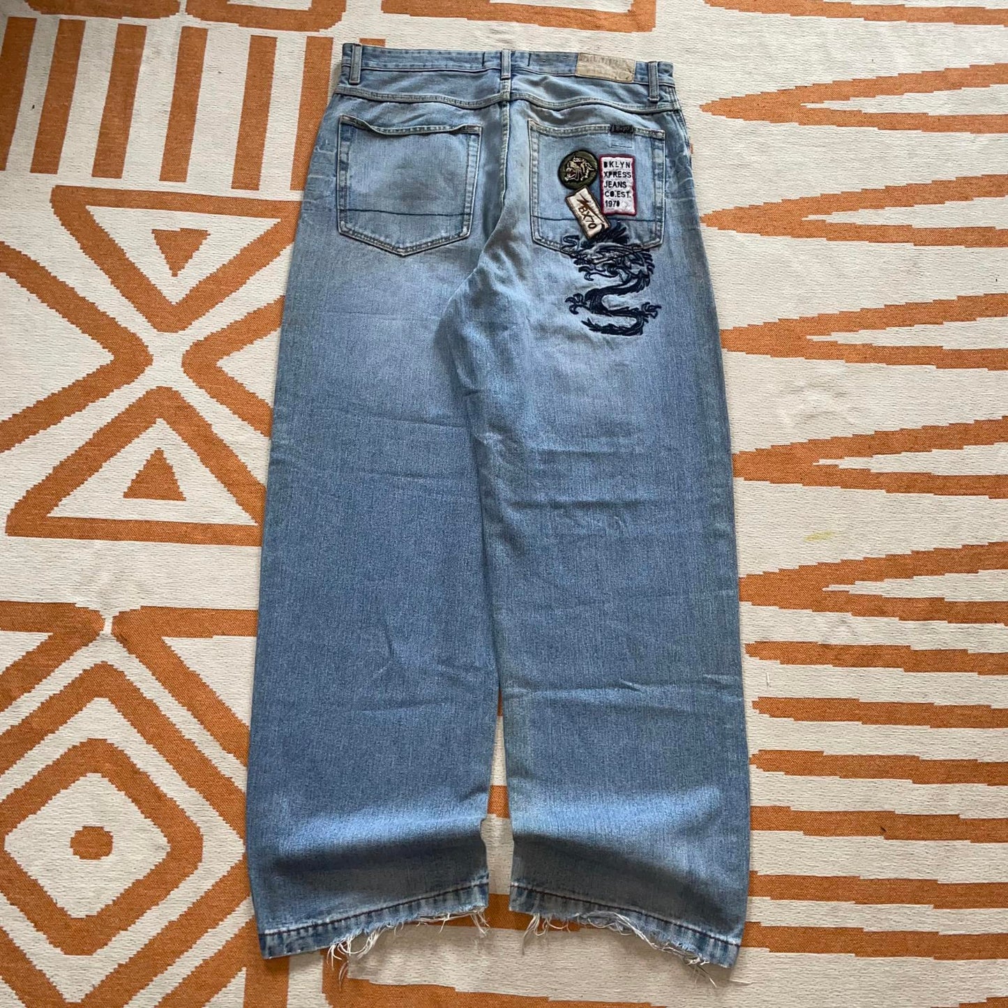 Brooklyn Xpress 90s Baggy Dragon Jeans 36x34
