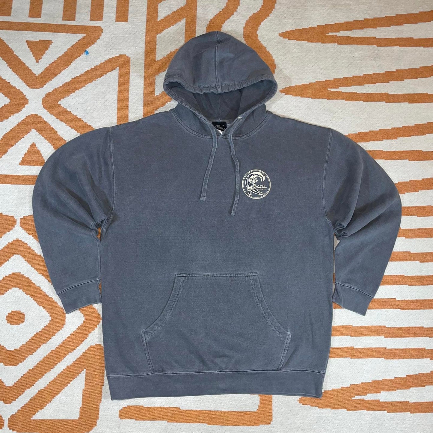 O’Neill 90s Surf Shop Art Print Grey Hoodie XL