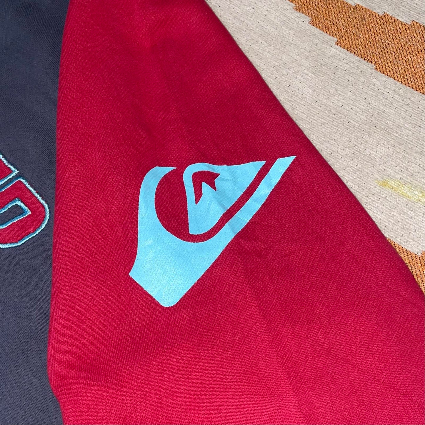 Quiksilver 00s Embroidered Surf Track Jacket M