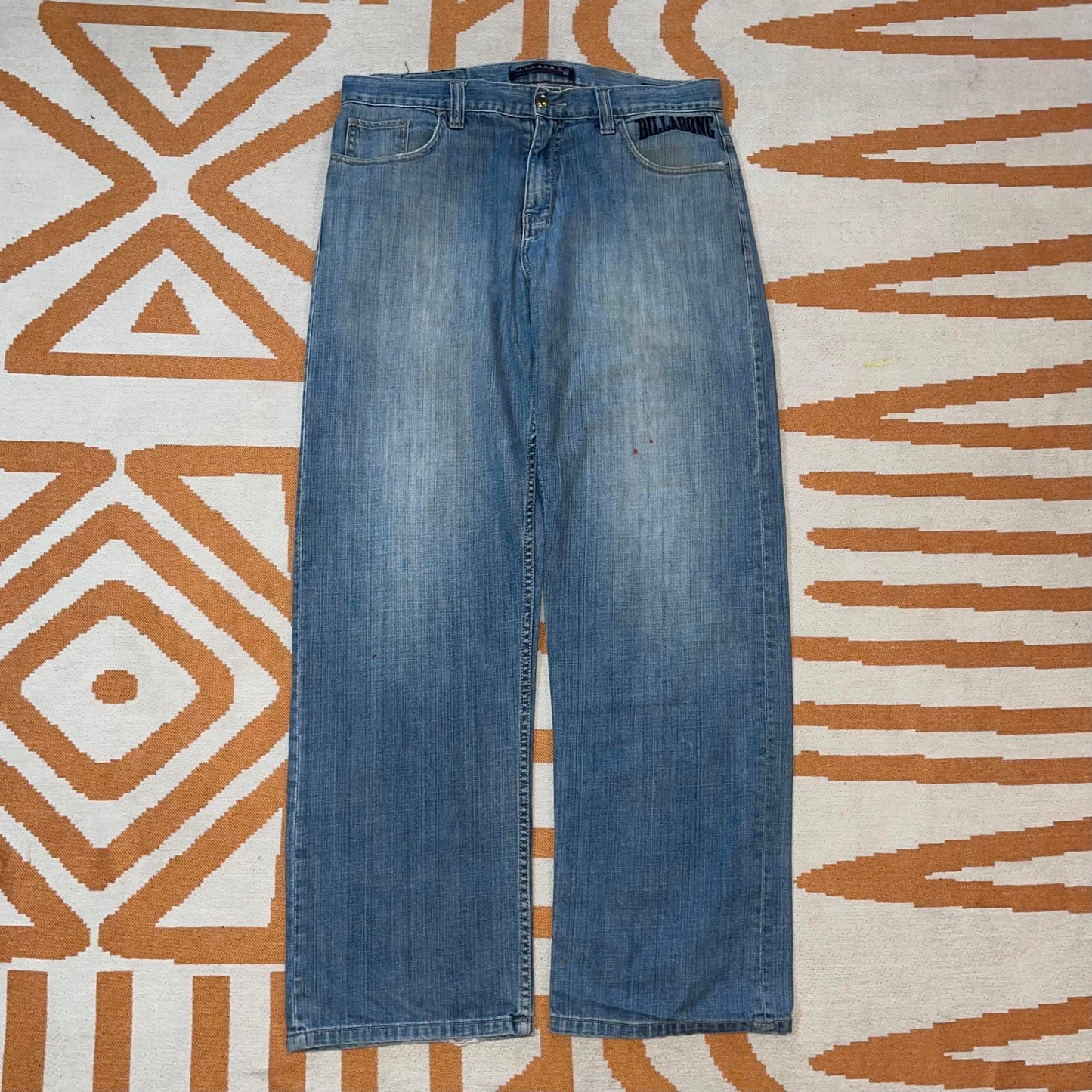 Billabong 00s Embroidered Surf Jeans 34x32