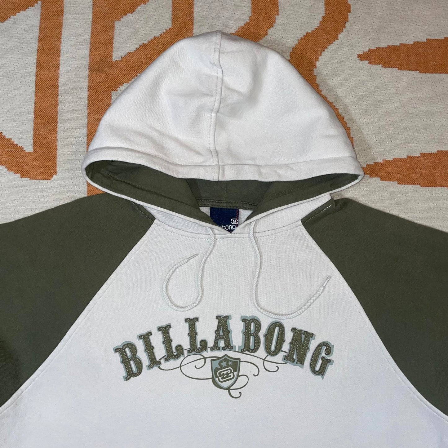 Billabong 90s Embroidered Spell-out Hoodie M