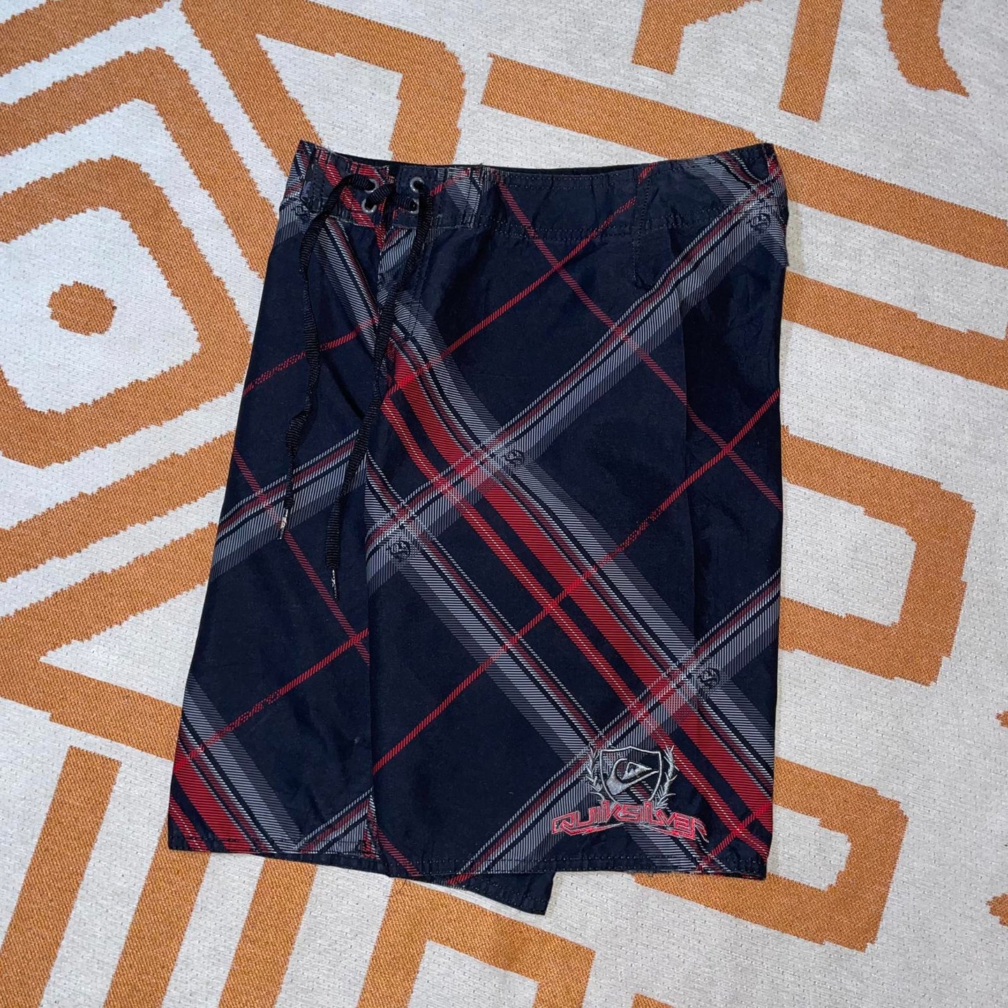 Quiksilver 00s Pattern Board Shorts XS