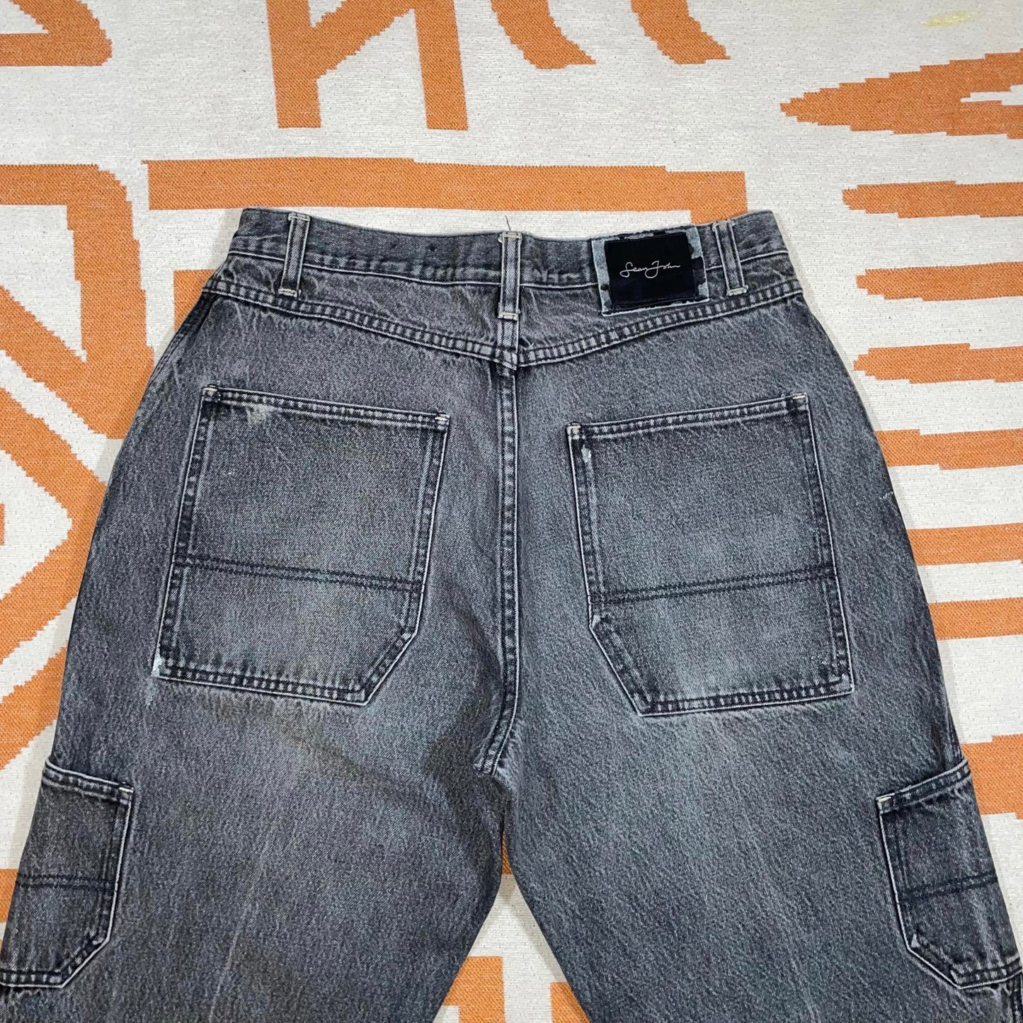 Sean John 00s Baggy Grey Denim Jeans 34x32