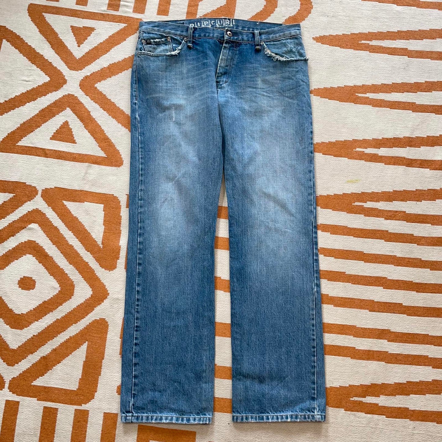 Rip Curl 00s Printed Surf Jeans 36x32