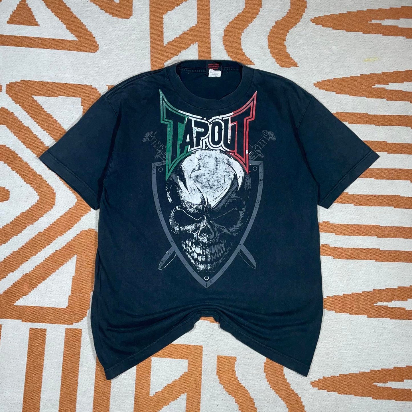 Tapout 00s Mexico Skull Graphic T-Shirt M