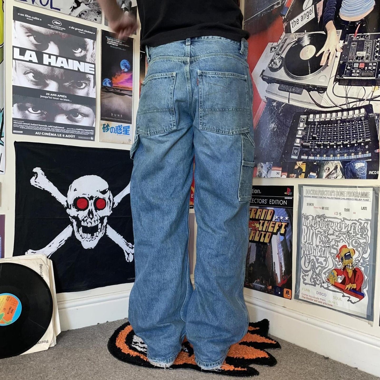 Levi’s 90s Red Tab Workwear Blue Denim Jeans 34x31